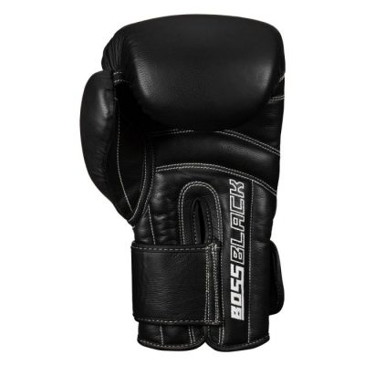 Боксерские перчатки TITLE Boss Black Leather Bag Gloves(Фото 3)