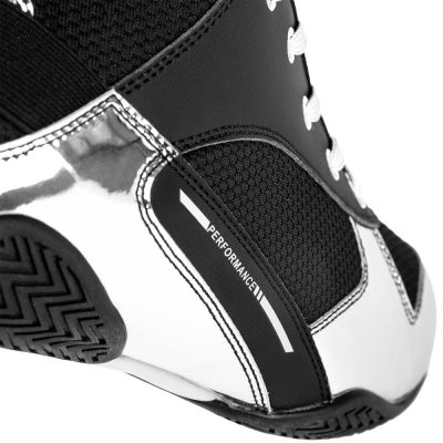 Боксерки Venum Elite Boxing Shoes - Черный/Серебро(Р¤РѕС‚Рѕ 5)
