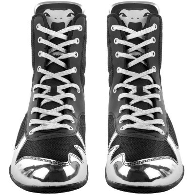 Боксерки Venum Elite Boxing Shoes - Черный/Серебро(Р¤РѕС‚Рѕ 7)