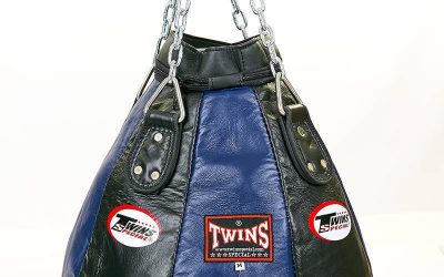 Груша боксерская Каплевидная набивная подвесная TWINS PPL-BU-L (d-60см l-85см, синий)(Р¤РѕС‚Рѕ 2)