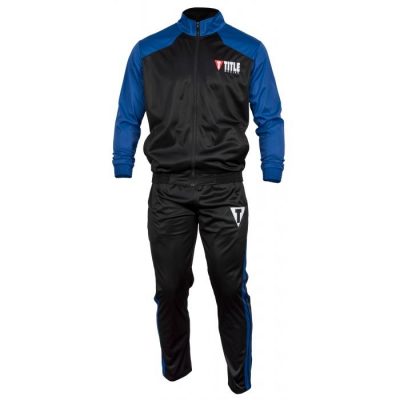 Спортивный костюм TITLE Super Poly Peak Warm-Up Черный/Синий(Р¤РѕС‚Рѕ 1)