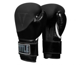 Замовити Перчатки боксерские TITLE Boxing Cyclone Leather Training Gloves Черный