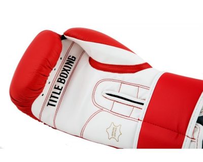 Перчатки боксерские TITLE Pro Style Leather Training Gloves 3.0 Красный(Р¤РѕС‚Рѕ 3)
