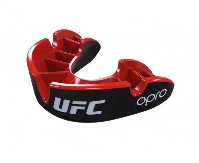 Капа OPRO Silver UFC Hologram Черный/Красный(Р¤РѕС‚Рѕ 3)
