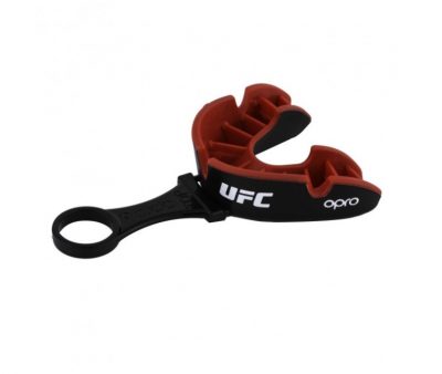 Капа OPRO Silver UFC Hologram Черный/Красный(Р¤РѕС‚Рѕ 5)