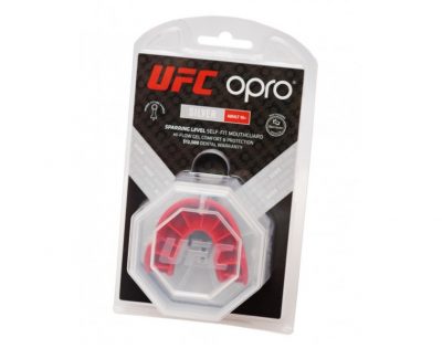 Капа OPRO Silver UFC Hologram Черный/Красный(Р¤РѕС‚Рѕ 9)