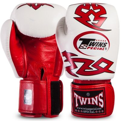 Перчатки боксерские TWINS FBGVL3-28 (12-16oz) Белый/Красный(Р¤РѕС‚Рѕ 1)