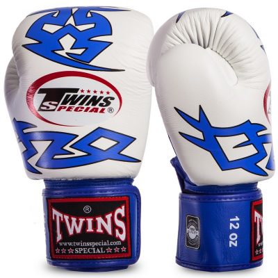 Перчатки боксерские TWINS FBGVL3-28 (12-16oz) 16Oz Белый/Синий(Р¤РѕС‚Рѕ 2)