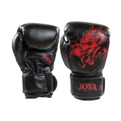 Перчатки боксерские Joya Kickboxing Gloves White Dragon Черный/Красный(Р¤РѕС‚Рѕ 1)