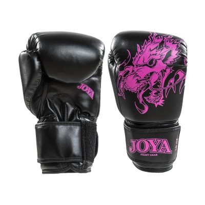 Перчатки боксерские Joya Kickboxing Gloves White Dragon Черный/Розовый(Р¤РѕС‚Рѕ 1)