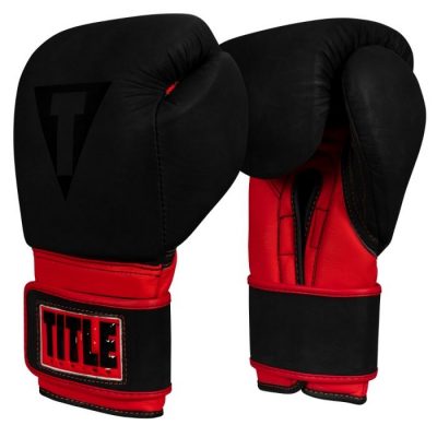 Перчатки боксерские TITLE Leather Solar Training Gloves(Р¤РѕС‚Рѕ 1)