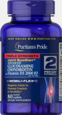 Витаминный комплекс для суставов Puritans Pride Glucosamine MSM (80 Таблеток)(Р¤РѕС‚Рѕ 1)
