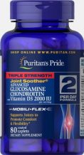 Замовити Витаминный комплекс для суставов Puritans Pride Glucosamine MSM (80 Таблеток)
