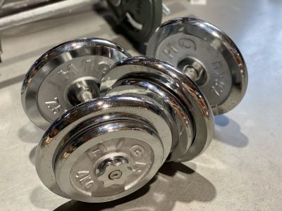 Гантели разборные (2шт) хром. блины 23кг TA-0013-23 (2 грифа l-35см, блины)(Р¤РѕС‚Рѕ 1)