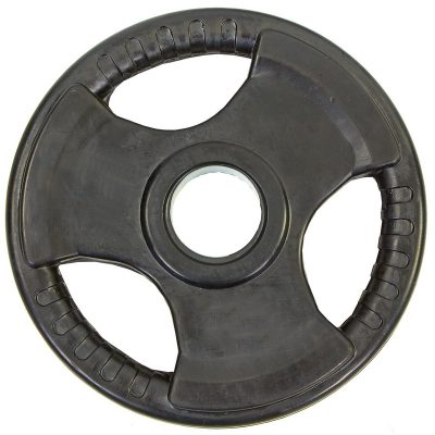 Блины (диски) обрезиненные с тройным хватом и металлической втулкой d-52мм TA-8122- 7,5 7,5кг (черный)(Р¤РѕС‚Рѕ 3)