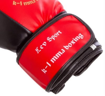 Боксерские перчатки Lev sport Vip Кожа Красный(Р¤РѕС‚Рѕ 4)
