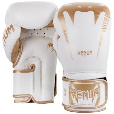 Боксерские перчатки Venum Giant 3.0 Boxing Gloves Белый/Золото(Фото 1)