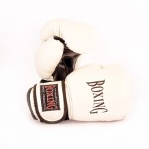 Замовити Боксерские перчатки BOXING (Кожвинил) Белый
