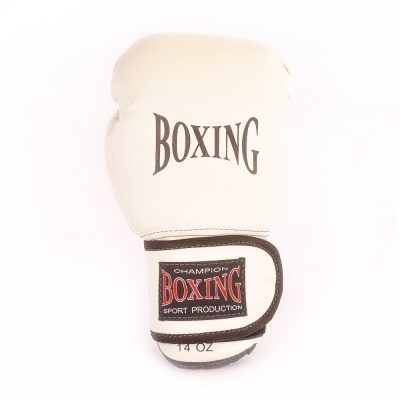 Боксерские перчатки BOXING (Кожвинил) Белый(Р¤РѕС‚Рѕ 2)