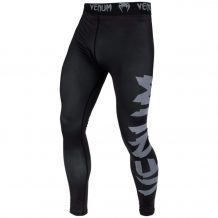 Замовити Компрессионные штаны Venum Giant Spats Черный/Серый