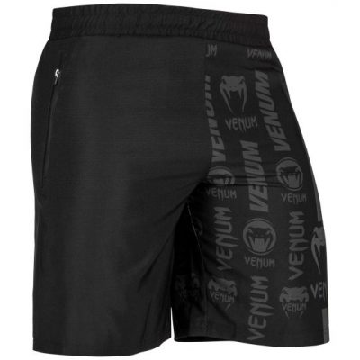 Спортивные шорты Venum Logos Черный/Серый(Р¤РѕС‚Рѕ 1)