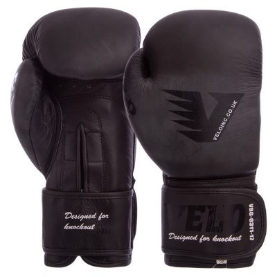Перчатки боксерские кожаные на липучке VELO VL-8187 (р-р 10-14oz, цвета в ассортименте)(Р¤РѕС‚Рѕ 3)