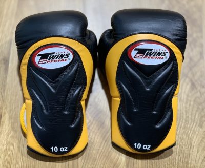 Боксерские перчатки Twins Black/Yellow BGVL-6(Р¤РѕС‚Рѕ 2)