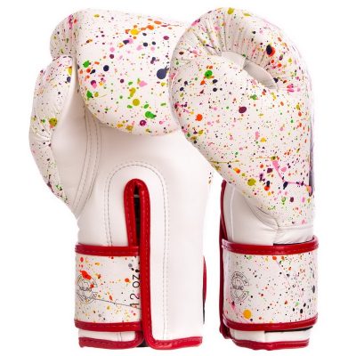 Перчатки боксерские PU на липучке FAIRTEX BGV14PT (р-р 10-14oz, белый)(Р¤РѕС‚Рѕ 2)