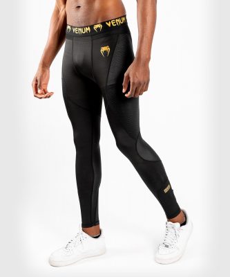 Компрессионные штаны Venum G-Fit Spats - Черный/Золото(Р¤РѕС‚Рѕ 5)