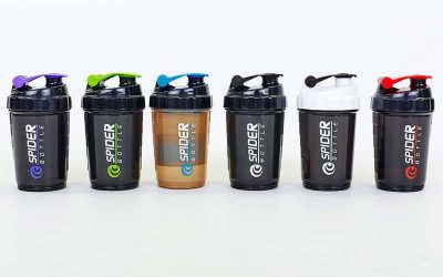Шейкер 3-х камерный для спортивного питания SPIDER BOTTLE FI-6389 (500+100мл, PE, цвета в ассорт)(Р¤РѕС‚Рѕ 2)