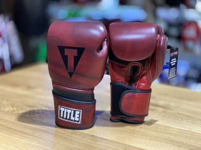 Перчатки боксерские TITLE Blood Red Leather Sparring Gloves(Р¤РѕС‚Рѕ 6)