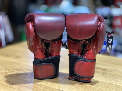 Перчатки боксерские TITLE Blood Red Leather Sparring Gloves(Р¤РѕС‚Рѕ 7)