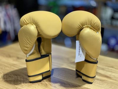 Перчатки боксерские TITLE Boxing Cyclone Leather Bag Gloves (Золото)(Р¤РѕС‚Рѕ 6)