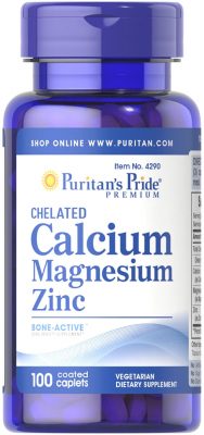 Витамины на основе Кальция Puritan's Pride Calcium (100 капсул)(Р¤РѕС‚Рѕ 1)