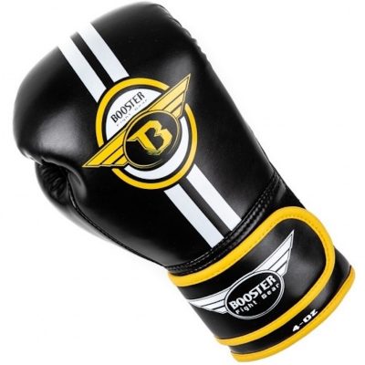 Боксерские перчатки Booster BG Youth Elite 3 Черный/Желтый(Р¤РѕС‚Рѕ 4)
