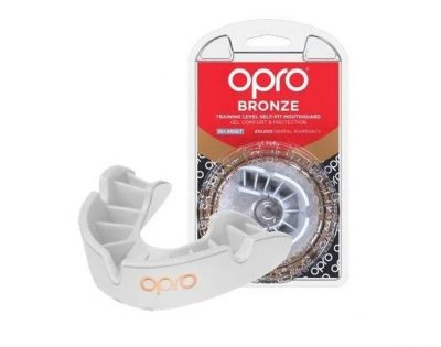 Капа OPRO Bronze взрослая Белый(Р¤РѕС‚Рѕ 1)