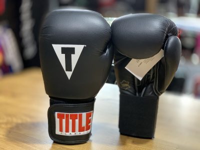 Перчатки боксерские TITLE Classic Leather Elastic Training Gloves 2.0 Черный(Р¤РѕС‚Рѕ 6)