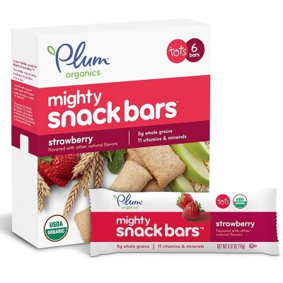 Plum Organics, батончик Mighty Snack Bars, клубника (19 г)(Р¤РѕС‚Рѕ 1)