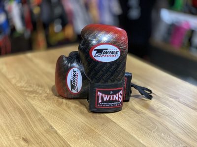 Перчатки боксерские кожаные на шнуровке TWINS FBGLL-TW1-RD(Р¤РѕС‚Рѕ 2)