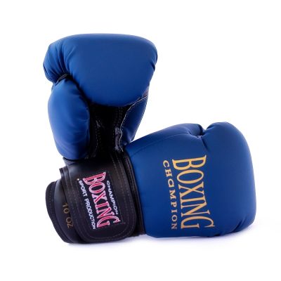Боксерские перчатки BOXING (Кожвинил) Синий(Р¤РѕС‚Рѕ 2)