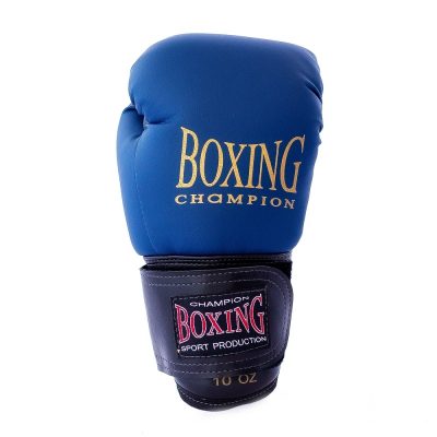 Боксерские перчатки BOXING (Кожвинил) Синий(Р¤РѕС‚Рѕ 3)