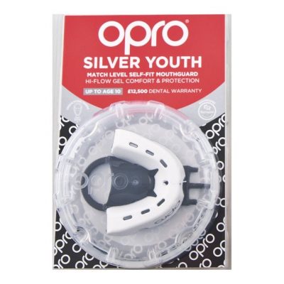 Капа Opro Silver Детская Белый(Р¤РѕС‚Рѕ 1)