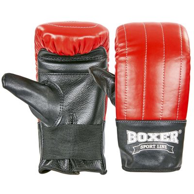 Снарядные перчатки кожаные BOXER 2014 Тренировочные (р-р L, цвета в ассортименте)(Р¤РѕС‚Рѕ 1)