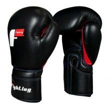 Замовити Боксерские перчатки Fighting Freedom Leather Training Gloves Черный