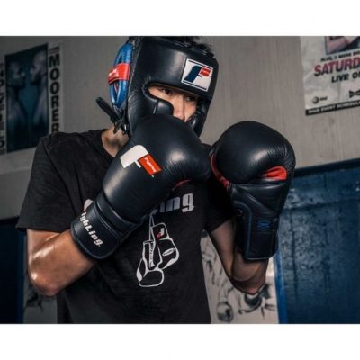 Боксерские перчатки Fighting Freedom Leather Training Gloves Черный(Р¤РѕС‚Рѕ 2)