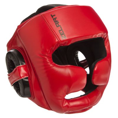 Шлем боксерский с полной защитой PU ZELART BO-1355 (р-р M-XL, цвета в ассортименте)(Р¤РѕС‚Рѕ 3)