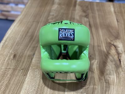 Боксерский шлем Cleto Reyes Headgear with Nylon Face Bar - Citrus Green(Р¤РѕС‚Рѕ 5)