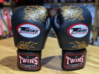 Боксерские перчатки Twins DRAGON (FBGVL3-6G-BK)(Р¤РѕС‚Рѕ 2)