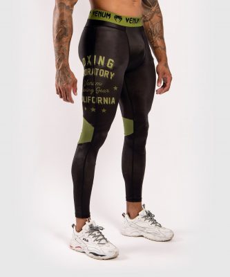 Компрессионные штаны Venum Boxing Lab Compression Tights - Черный/Хаки(Р¤РѕС‚Рѕ 2)