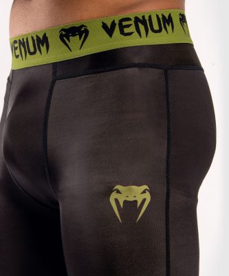 Компрессионные штаны Venum Boxing Lab Compression Tights - Черный/Хаки(Р¤РѕС‚Рѕ 5)